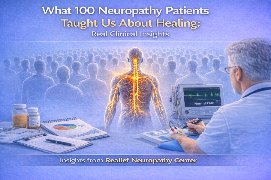 Illustration showing how neuropathy affects legs and balance.